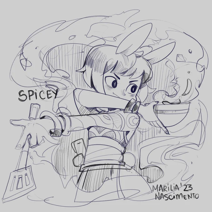 DAY 12- SPICEY!
Just had some time to work at It!!
I LIKED THIS SO MUCH! 
planning to turn it into a Full painting soon

-------
EU VOLTEI, E GOSTEI TANNNNNTO DESSEE!!!!
cês curtiram?  ☺️✨✨✨ 
