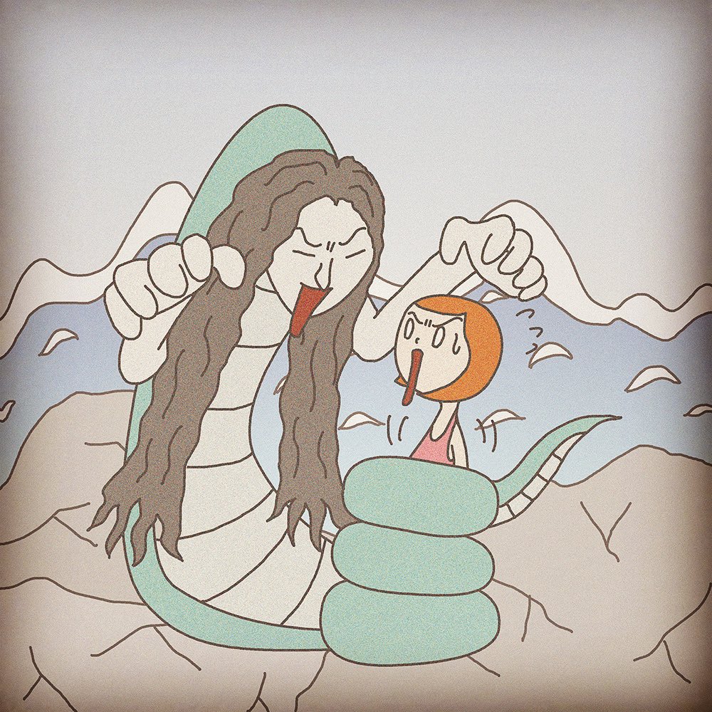 matsukoTheDX's tweet photo. 妖怪と女子
「磯女」
海辺に現れる、下半身が蛇の女の妖怪。
#妖怪 #yokai #磯女 #イラスト #illustration #都市伝説 https://t.co/3zBGCcPCuY
