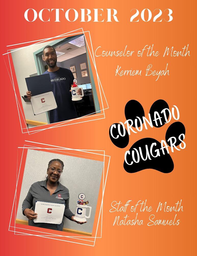 Join us in congratulating our October staff and counselor of the month! Thank you for all that you do!