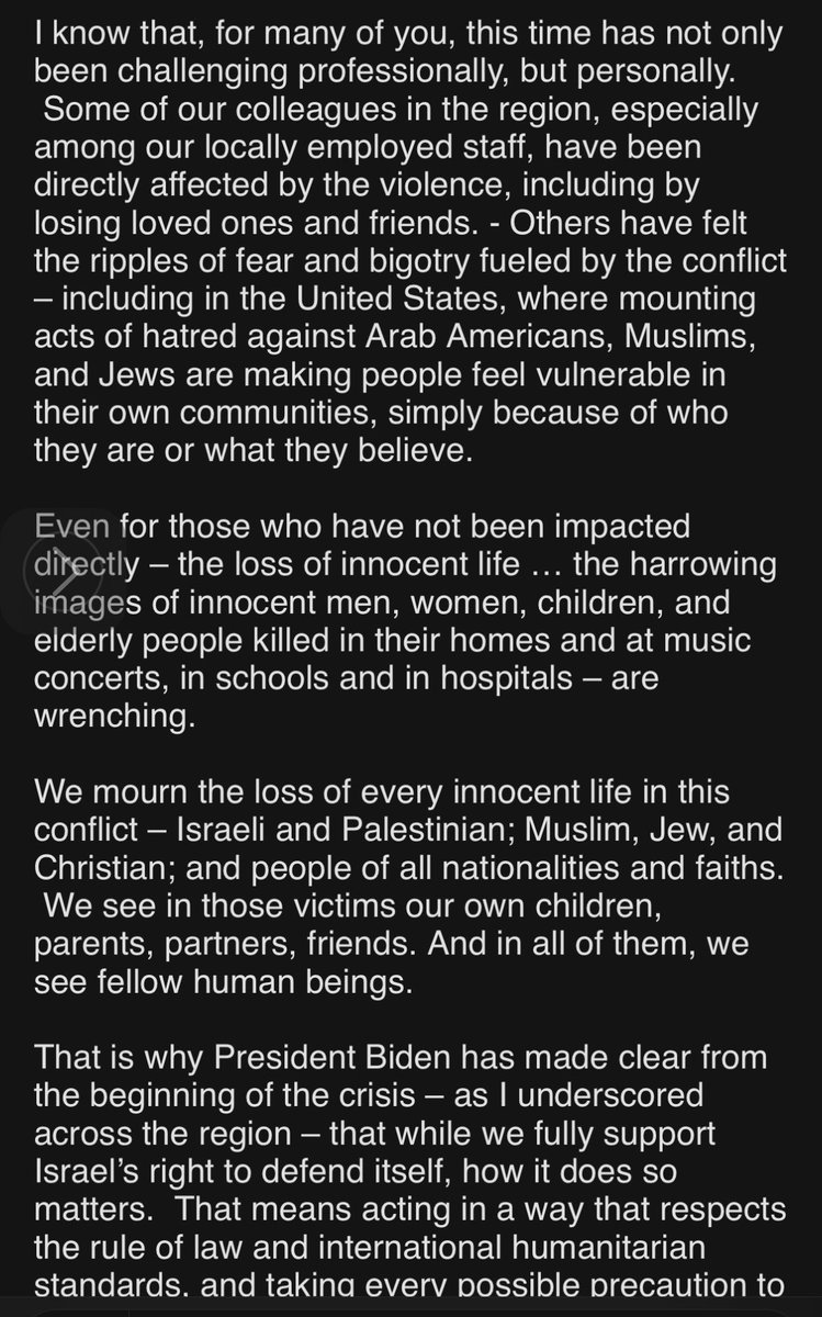 Secretary of State Antony Blinken just sent a note to his staff. Key paragraphs: