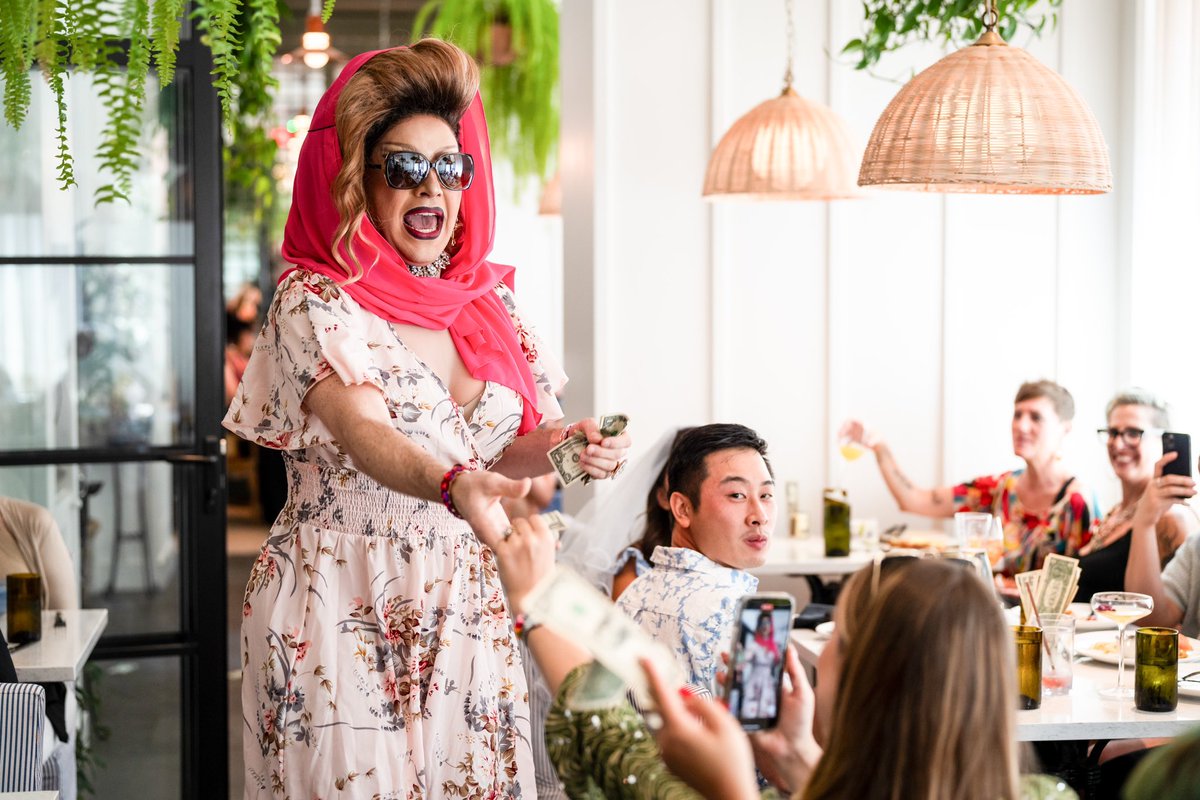 BryceEllPhoto's tweet image. Shots from the Jennifer Coolidge brunch at @virginhotelnola