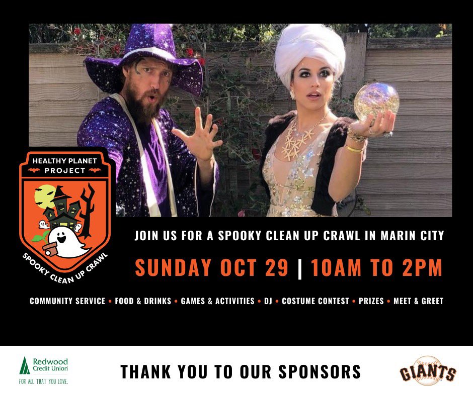 Join us for a morning of community service to clean up Marin City, followed by an afternoon of family friendly Halloween festivities! All ages are welcome but space is limited.  Registration required at bit.ly/HPMARINCLEANUP