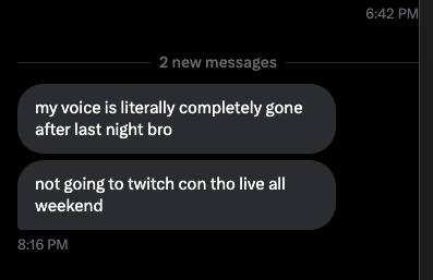 Yusuf7nUpdates's tweet photo. NO STREAM TONIGHT CONFIRMED BY YUSUF. ❌SHOULD BE STREAMS ON SATURDAY AND SUNDAY✅ https://t.co/2WOh3K6vb9
