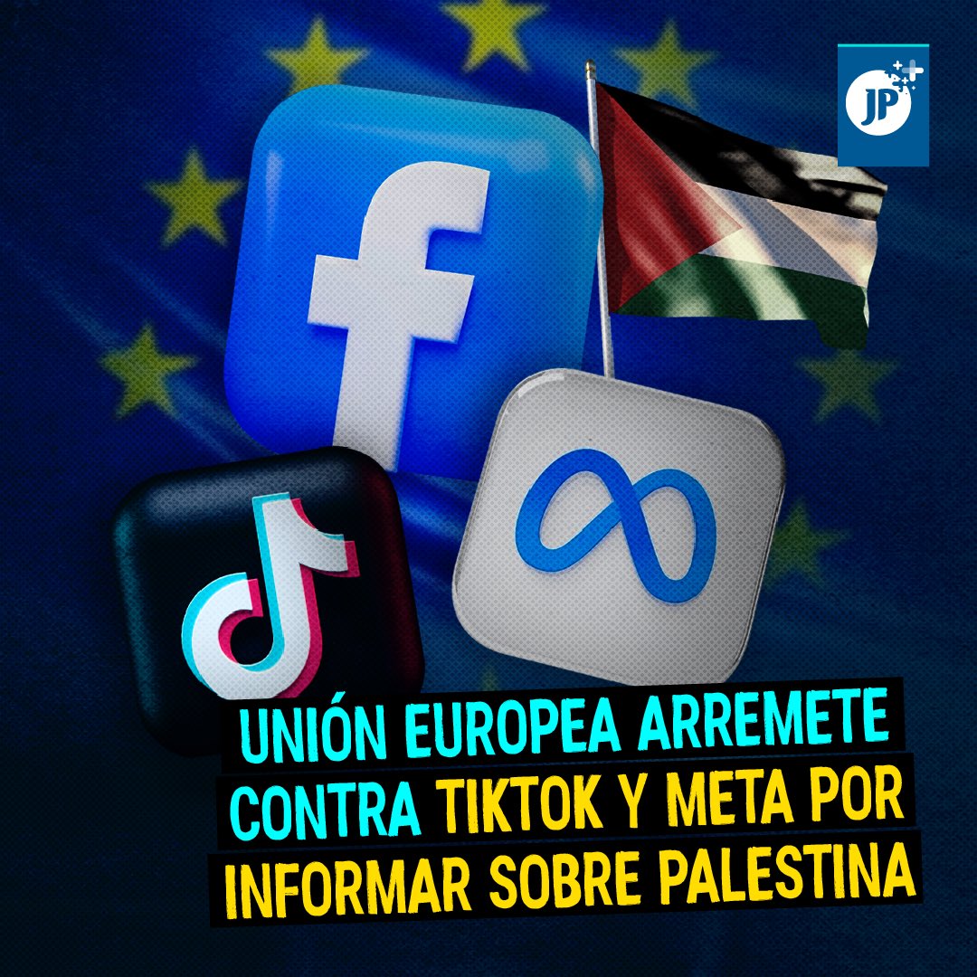 🇪🇺 Un comunicado emitido por la Comisión Europea ha puesto en alerta a las plataformas de Meta y TikTok, advirtiéndoles sobre "la desinformación" relacionada con el conflicto entre Israel y Palestina, así como sobre las medidas que deben tomar para evitar la propagación de