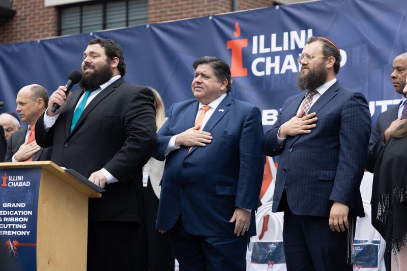 Some much-needed celebration at @UofIllinois.   I was proud to be at the dedication of the Chabad Center for Jewish Life and Living, one of the largest Jewish student centers in the nation. We're showing what a truly inclusive campus looks like where all can feel at home.