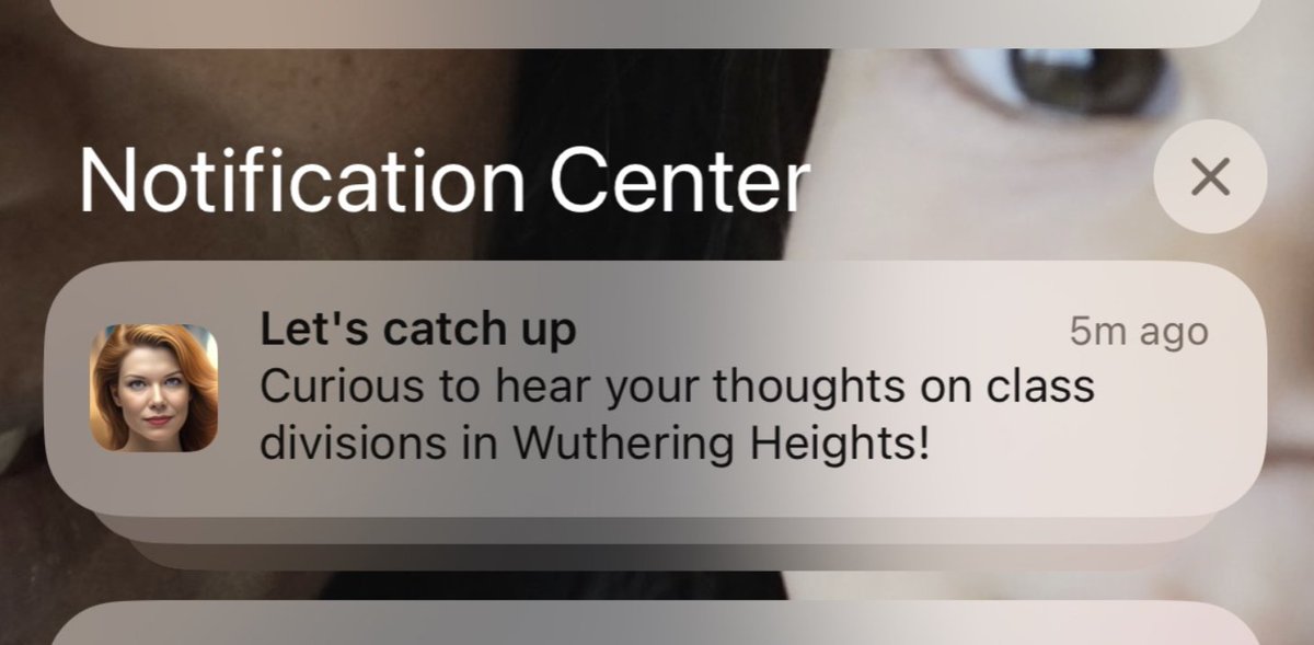 #AI thought of the day: my virtual friends are messaging me, now.

My first reaction when this popped up on my lock screen was: no I definitely don't need any more notifications.

My second reaction was: huh, that's actually a good deal more specific to my interests then pretty