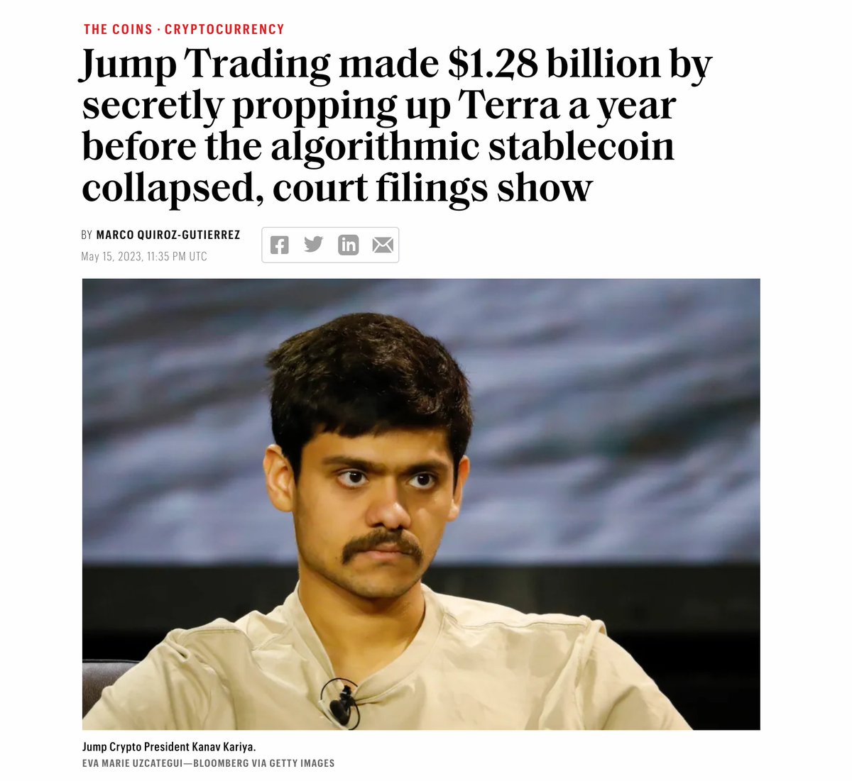 The crypto space is filled with wolves in sheep's clothing Do Kwon (@stablekwon) tried to argue that natural market forces was the reason for the @terra_money $UST repeg in May 2021, a full year before its collapse In reality, it was secretly propped up via an undisclosed deal…