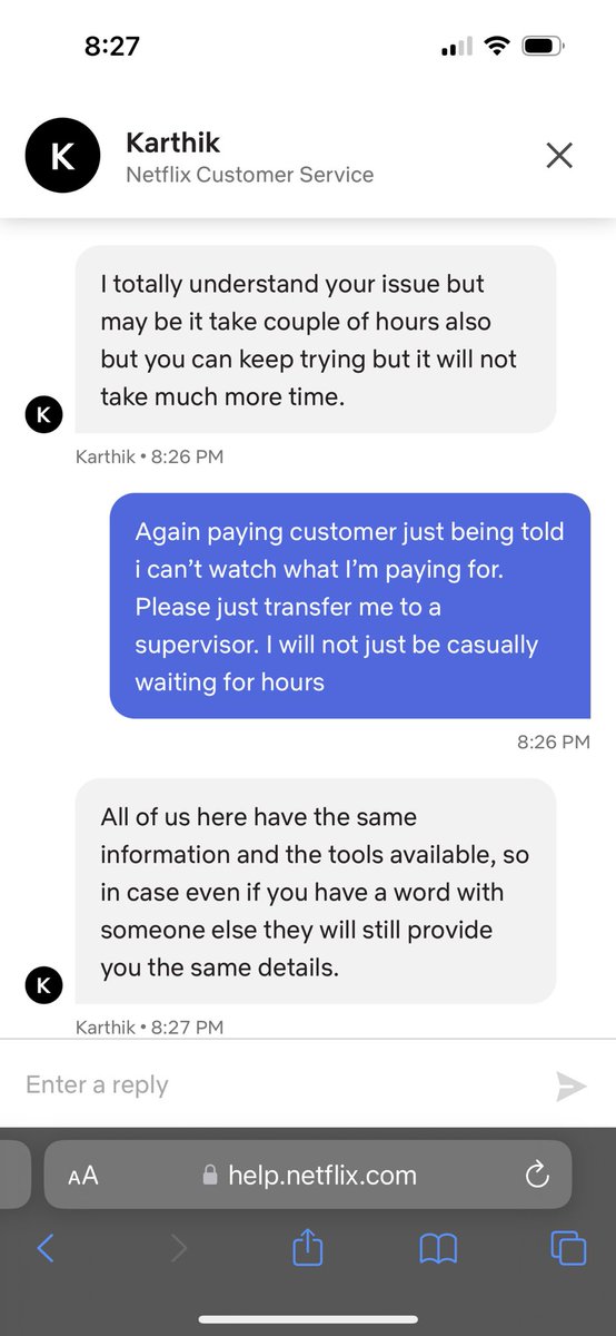 JasonDavis1984's tweet photo. .@netflix you have the worst customer service ever!!!!! https://t.co/ipEe3Peqh2