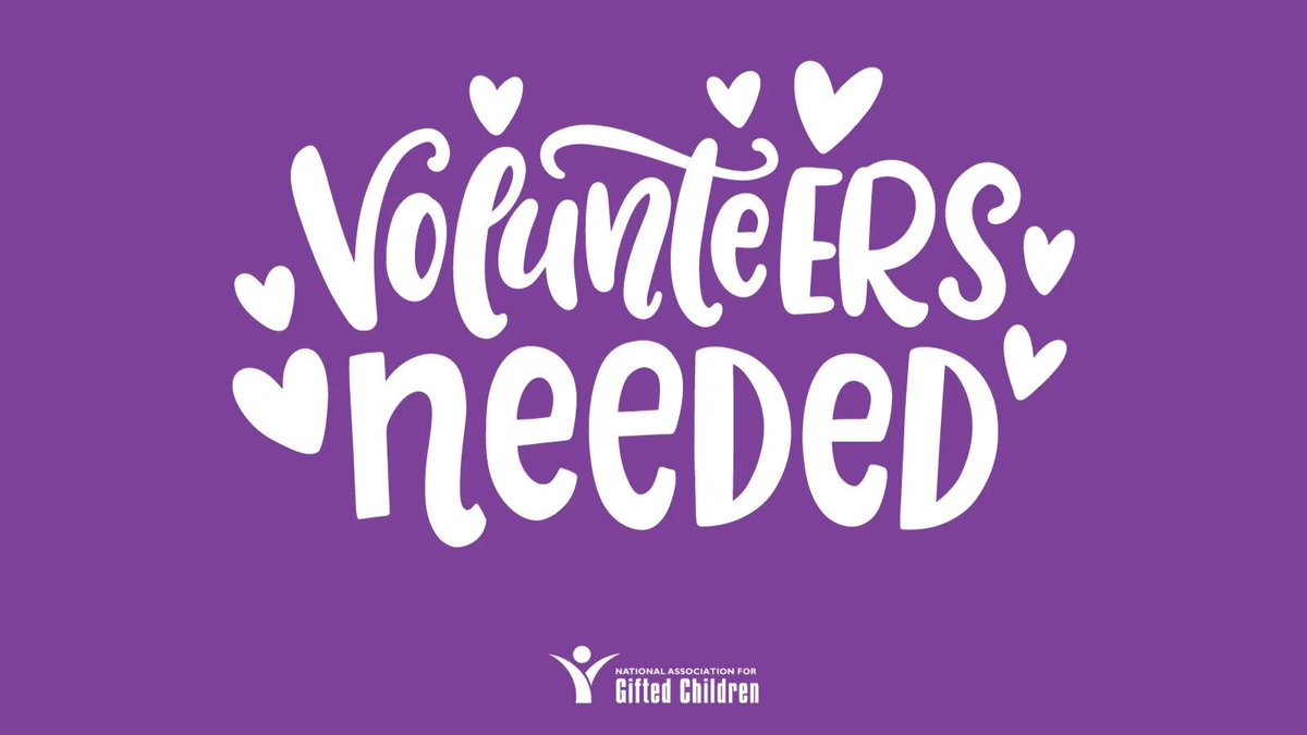 NAGC23!! Volunteer!!

Volunteers ensure the biggest event of the year is a success by helping attendees at registration, special events, and more: buff.ly/3sZEfHZ #Gifted #GiftedEd #GiftedMinds