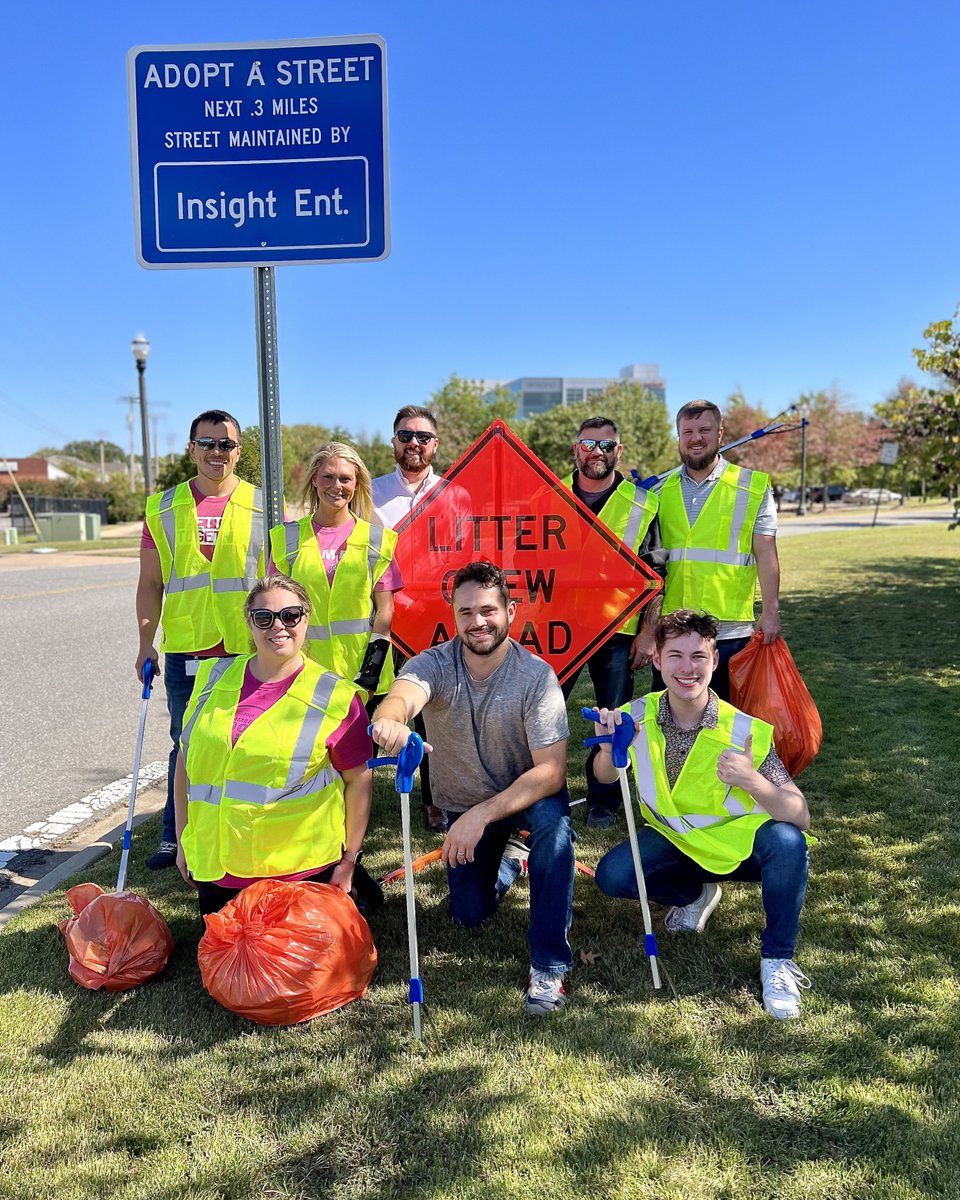 We would like to thank Insight Enterprises, Inc. for volunteering their time to help keep Conway beautiful  Thank you for participating in our Adopt-A-Street initiative!

conwayarkansas.gov/sanitation/lit….