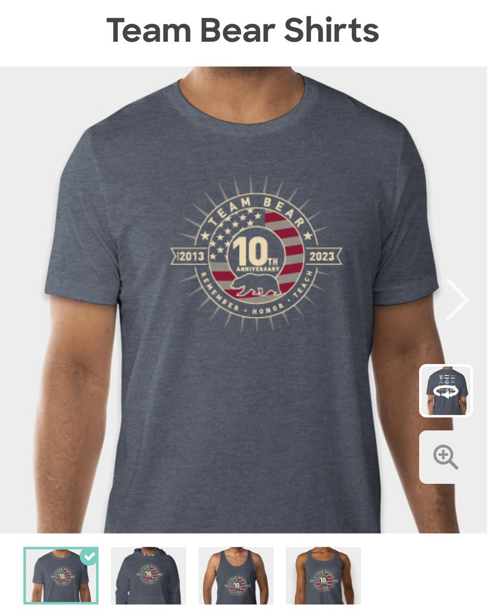 The Team Bear 10th Anniversary shirts are now available. Proceeds from each purchase will go towards wreaths for all our fallen military buried at Arlington National Cemetery. Get your t-shirts, hoodies and/or tanks today. customink.com/fundraising/te…