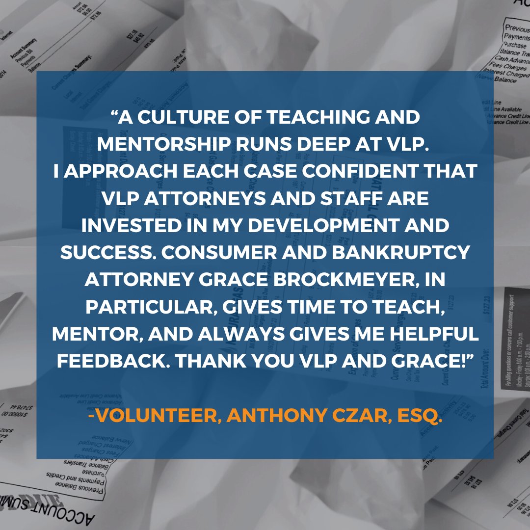 We appreciate our volunteers sharing their experiences volunteering at VLP. To learn more about volunteer opportunities at VLP, please visit vlpnet.org/join-us/ for more information. #vlpboston #boston #massachusetts #volunteeropportunities #lawyers #quoteoftheday