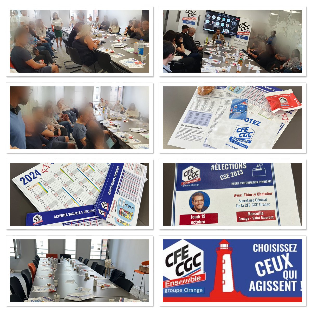 Merci à Thierry Chatelier secrétaire général de la <a href="/CFECGCOrange/">CFE-CGC Orange</a> pour sa disponibilité et son expertise auprès des personnels de <a href="/marseille/">Ville de Marseille</a> Saint-Mauront.
Plus d’une vingtaine de collaborateurs de l’A2P et DTSI étaient présents pour partager autour de la stratégie d’Orange.