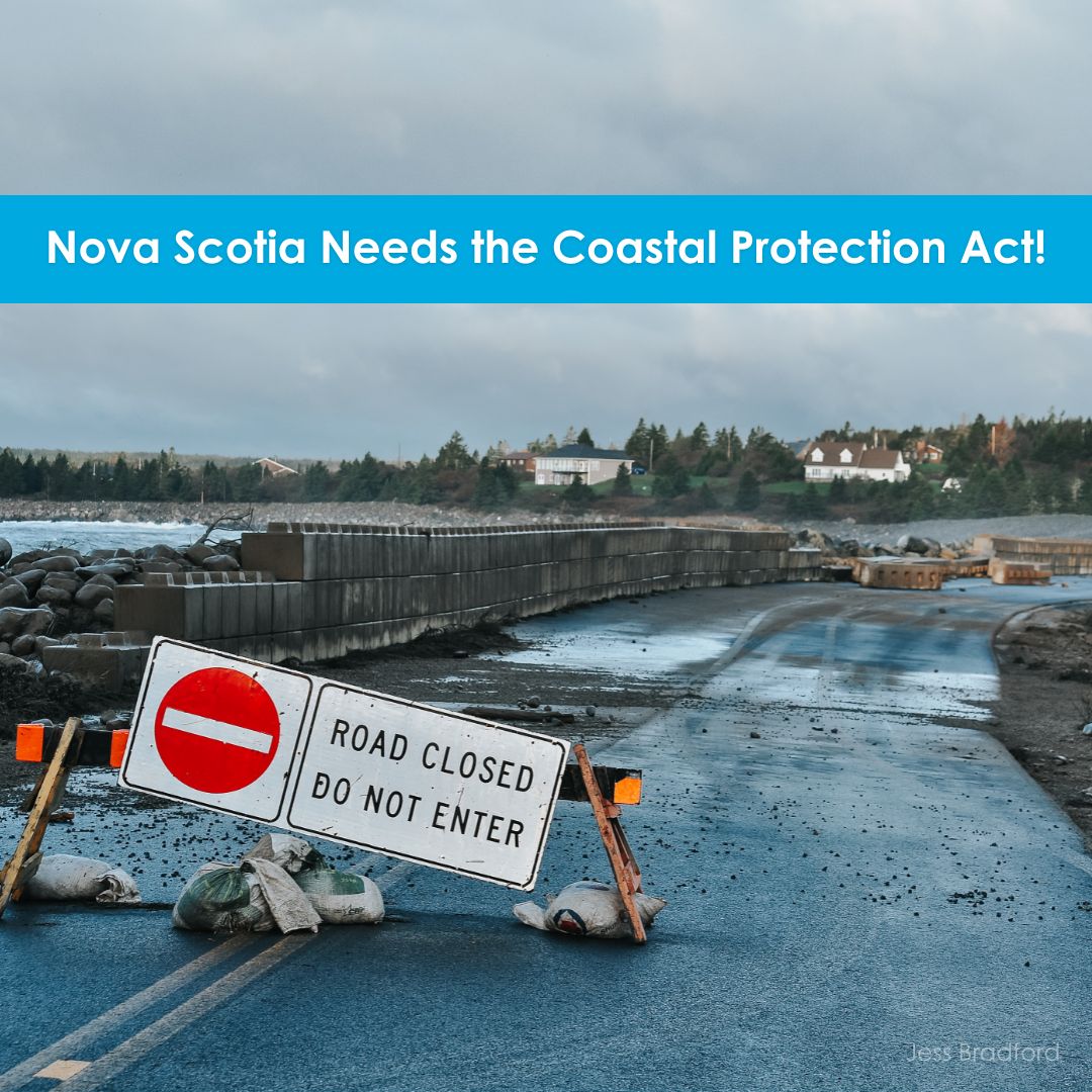 1/3 - N.S. has been waiting far too long for the #CoastalProtectionAct (#CPA). ⁠

And yet, instead of making real progress on protecting our coast, the province has further delayed action by releasing a public survey filled with broad, high-level, and often leading questions.⁠
