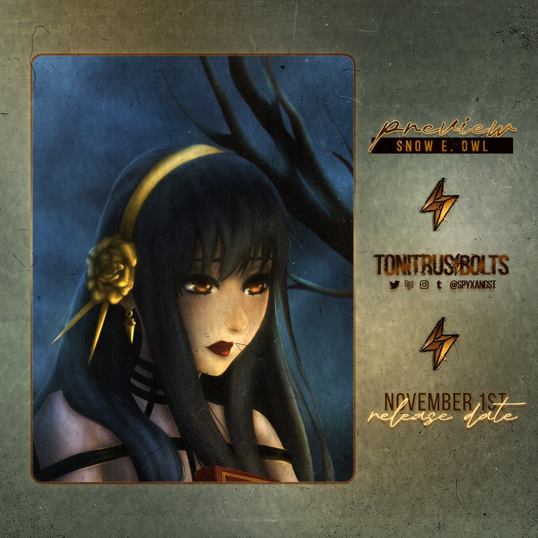 spyxangst's tweet photo. ⚡ Piece Preview ⚡

The Thorn Princess is as beautiful as a rose! But don't get too close, or else you'll be pricked 🩸

📆 Tonitrus Bolts releases Nov. 1st!

Art by Snow E. Owl:
⇝ @snoweowlart  
⇝ https://t.co/YMonJi99jZ https://t.co/krQ5ovuoM7