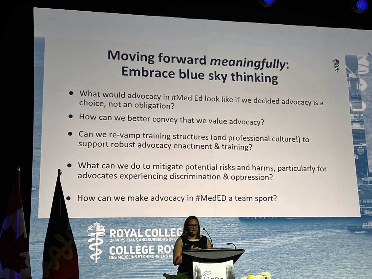 Preach!  Kori LaDonna, PhD is setting a great stage for #ICRE2023 and our role of advocacy.  

“How do we cope with the subjectivities of the physician role as advocate?”

⁦@ICREConf⁩