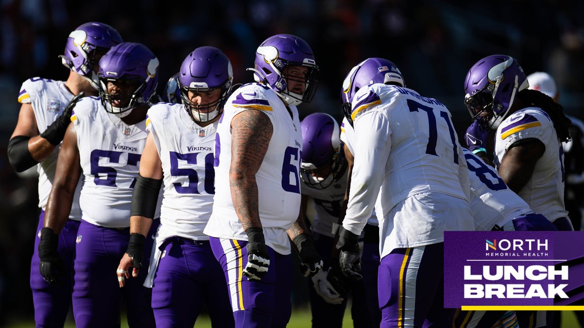 Vikings's tweet photo. #Vikings offensive line @PFF rankings

#1 in run blocking
#3 in pass blocking

📰: https://t.co/nM1R9pvqRT https://t.co/98JZU626bW