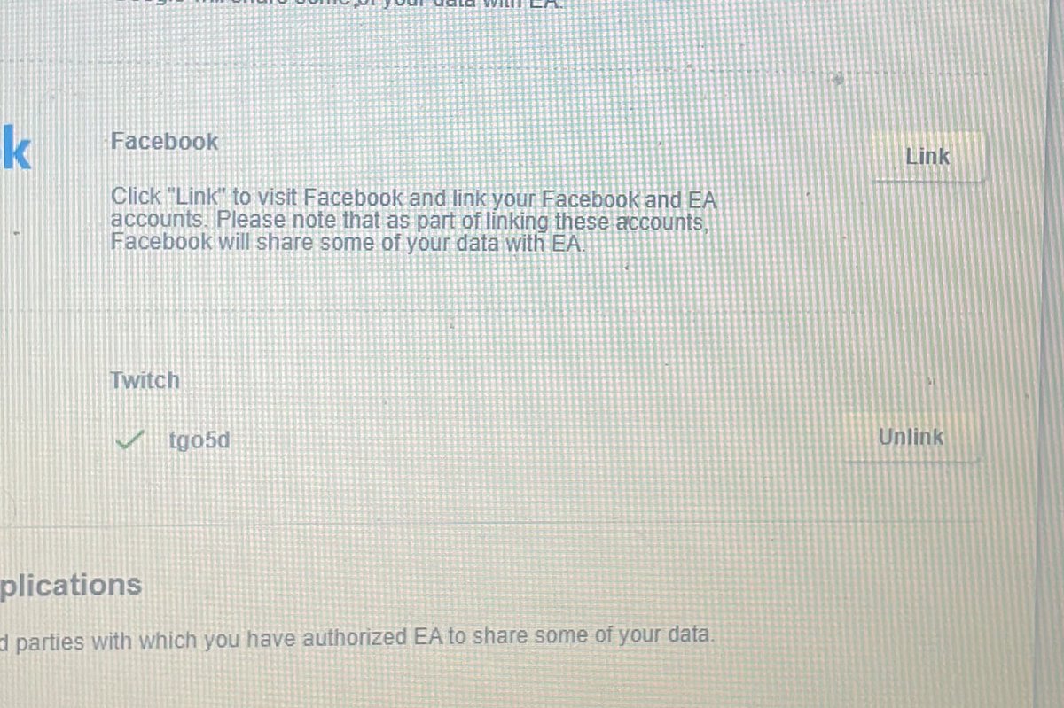 hgi_tj's tweet photo. #Madden24 #maddencommunity People Who didn’t get their Twitch Drop Packs from EA. All I did was check my EA account on my computer and it was not linked From the other side.

So I linked it Then I got my packs. https://t.co/2JerNH1dWU