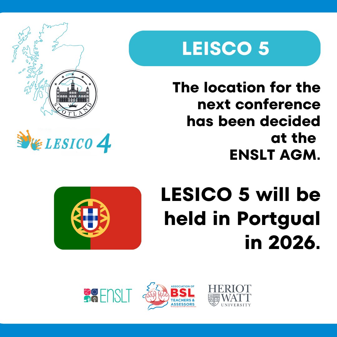 ABSLTA's tweet image. 🎉 Grateful for all who made #LESICO4 a success! 🙌 Excited for #LESICO5 in Portugal 2026! 🌟 #SignLanguageEducation #ABSLTAcommunity