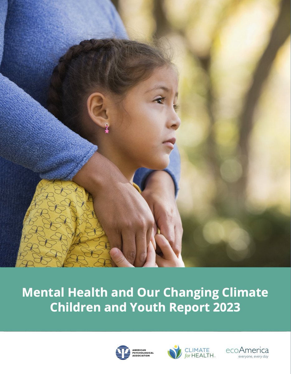 We've been delighted to see our research on Children's Mental Health and Climate with @APA being shared across various news outlets!