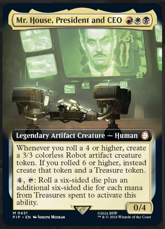 pixelshepp's tweet photo. What the fuck, New Vegas in MtG? An ENTIRE Caesar deck?? HUH https://t.co/yPOqYEJjhR