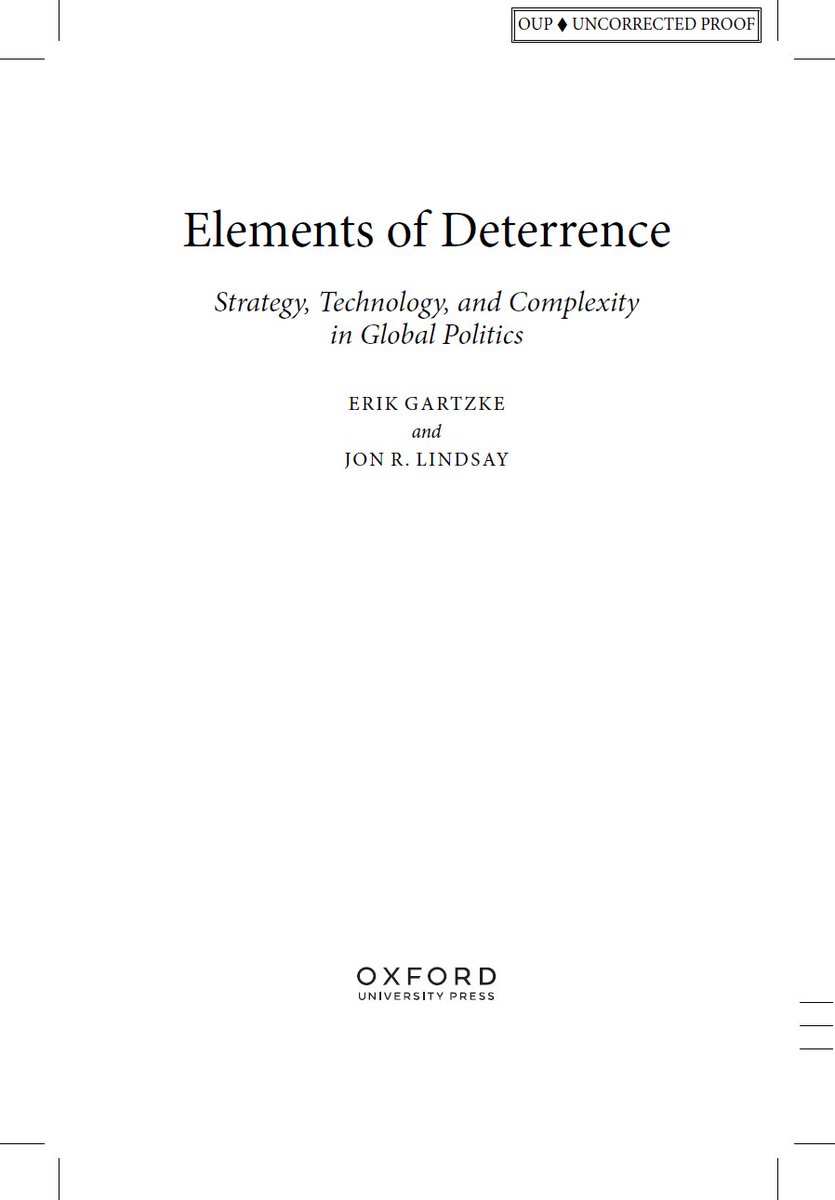 jonrlindsay's tweet photo. It's getting real...
(Just in time to explain the next deterrence failure in January 2024...) https://t.co/qJBKEX3bS7