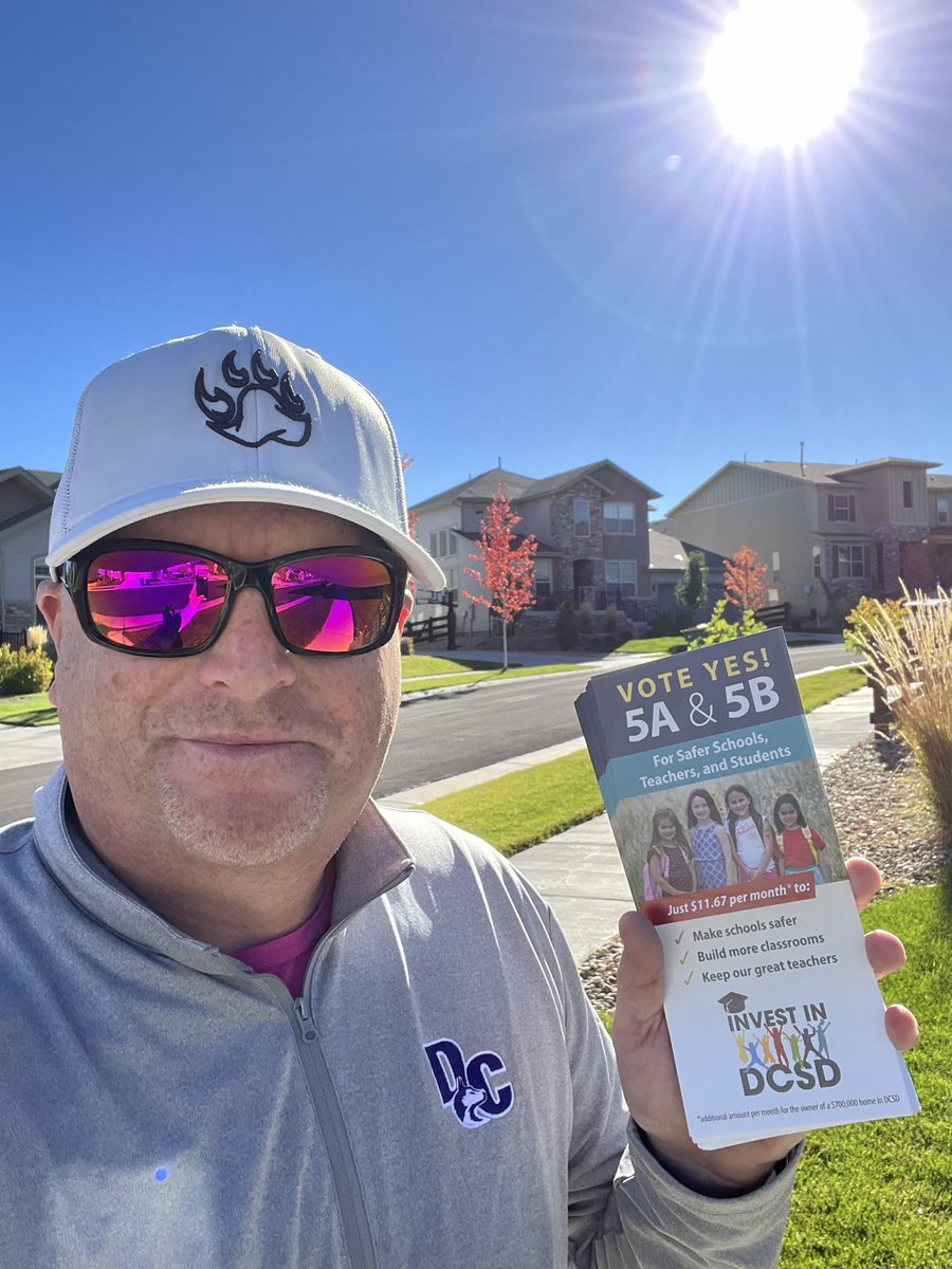 drwinsor's tweet photo. Let’s do this…Vote yes on 5A &amp; 5B!! @DCSD_Super https://t.co/sJ2mqa87xB