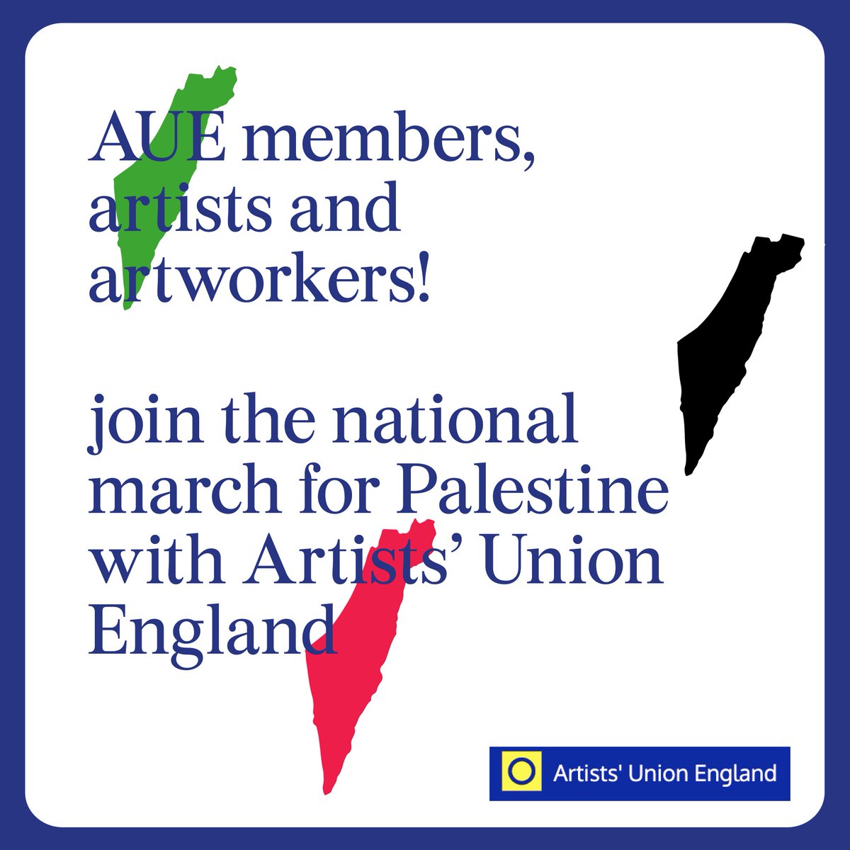 ArtistsUnionE's tweet photo. Join AUE on the trade union block this Saturday,  statement here; https://t.co/33EVfTppZm
#Palestine @PSCupdates https://t.co/pNNNW393gz