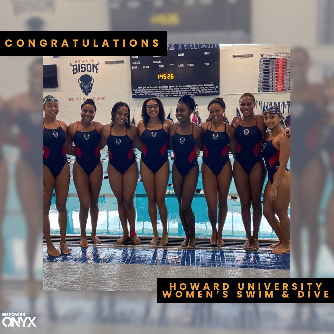 EmpowerONYX (@empoweronyx) on Twitter photo Congrats to <a href="/HUSwimming/">Howard U Swimming & Diving</a> for setting a new record in the 200-medley relay 💪🏽💪🏾💪🏿
(credits: historicallyblacksince)
#EmpowerONYX Congrats to <a href="/HUSwimming/">Howard U Swimming & Diving</a> for setting a new record in the 200-medley relay 💪🏽💪🏾💪🏿
(credits: historicallyblacksince)
#EmpowerONYX