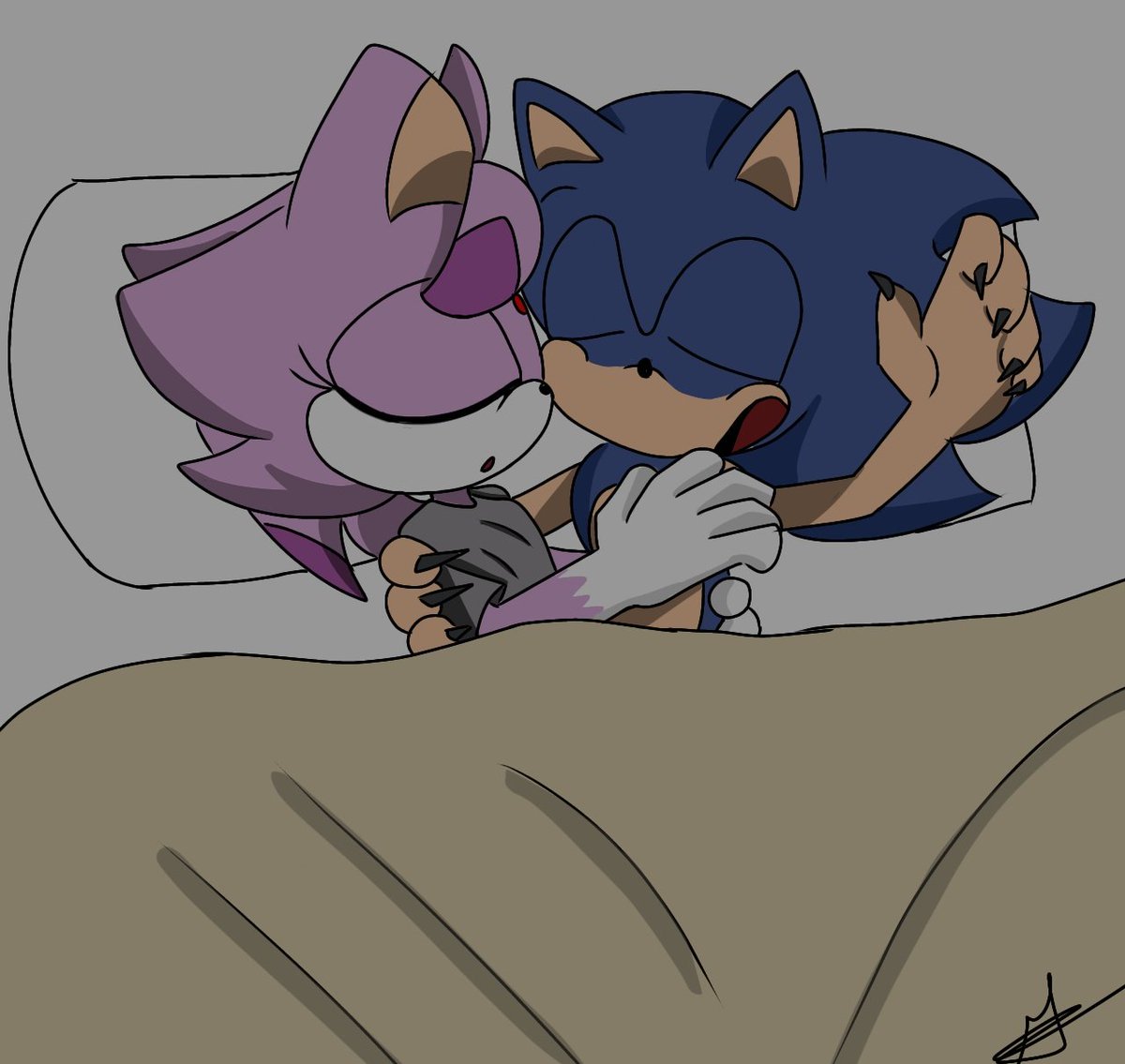 Bingusbnuy on X: Sonamy kiss  / X