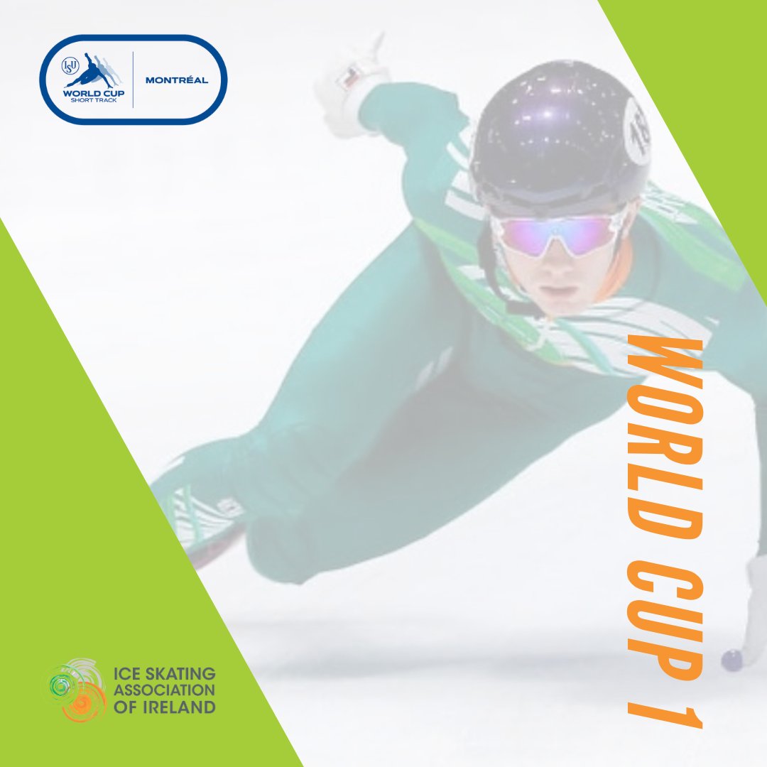 IceSkateIRL's tweet photo. Get ready for ISU World Cup Short Track Speed Skating #️⃣1️⃣  this weekend from Montreal, Canada!⚡️

Team Ireland 🇮🇪
☘️Ryan McAnuff
☘️Liam O'Brien

🔗https://t.co/mX8Y5o0LT7

#ShortTrackSkating https://t.co/rSevDsbXWN