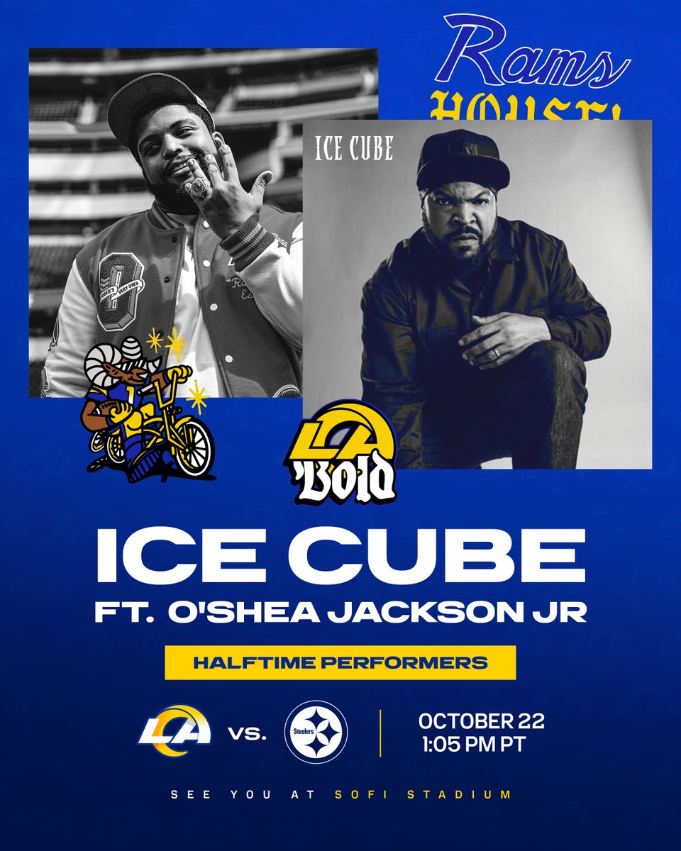 Gotta say it's gonna be a good day. 💿

Halftime with <a href="/icecube/">Ice Cube</a> x <a href="/OsheaJacksonJr/">O’Shea Jackson Jr</a>. 🔥