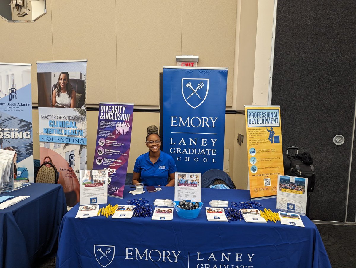 Today has been a productive day for the @laneygradschool as we met a ton of great potential graduate students at the Annual Grad and Professional Schools Fair @UCF @UCFKnights. #DiversityisExcellence