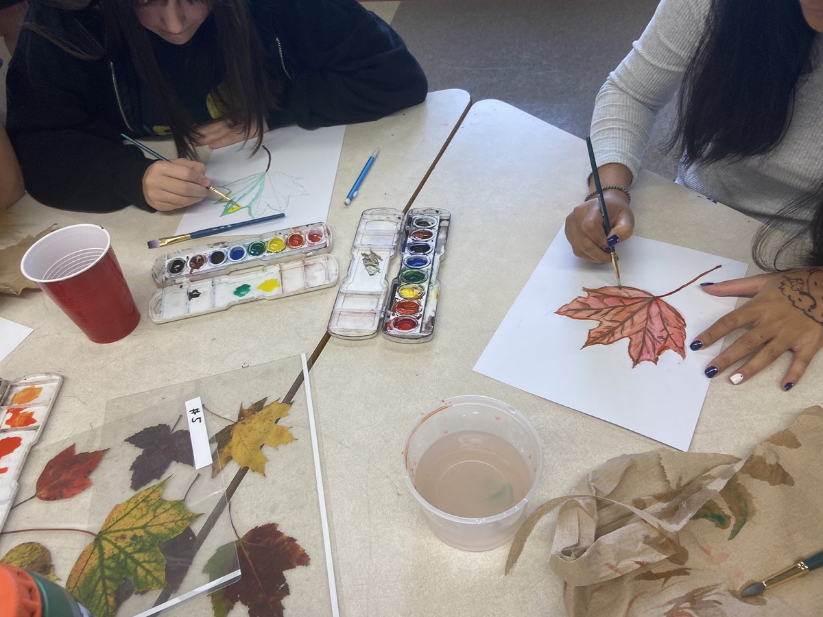 Look at the beautiful fall colors by G7and 8 students. <a href="/SrbHrsb/">SRB HRCE</a>