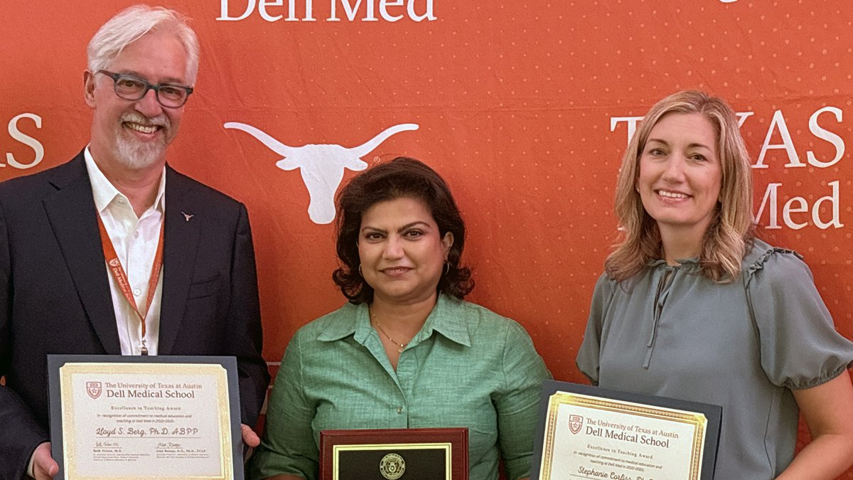 DellMedSchool's tweet photo. Please join us in congratulating the newest Sue Cox, M.D., Academy of Distinguished Educators inductees &amp; awardees! The academy recognizes our outstanding educators &amp; fosters a community of teachers at the leading edge of #MedEd: https://t.co/3y9NOZc5jt https://t.co/M6ZbHg8FjR