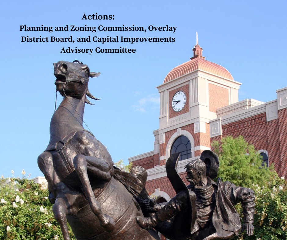 Actions from the Joint Meeting of the Planning and Zoning Commission, Overlay District Board and Capital Improvements Advisory Committee meeting that was held on Tuesday, Oct. 17, 2023. - loom.ly/1gIbR5U