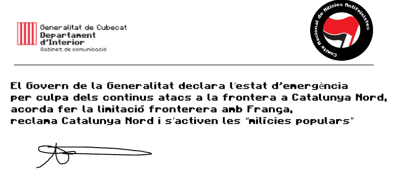 gencat_cubecat's tweet photo. 💣 El Govern de la Generalitat de Cubecat ha declarat l'estat d'emergència contra l'atac francès. https://t.co/HaUMVWRn9Q
