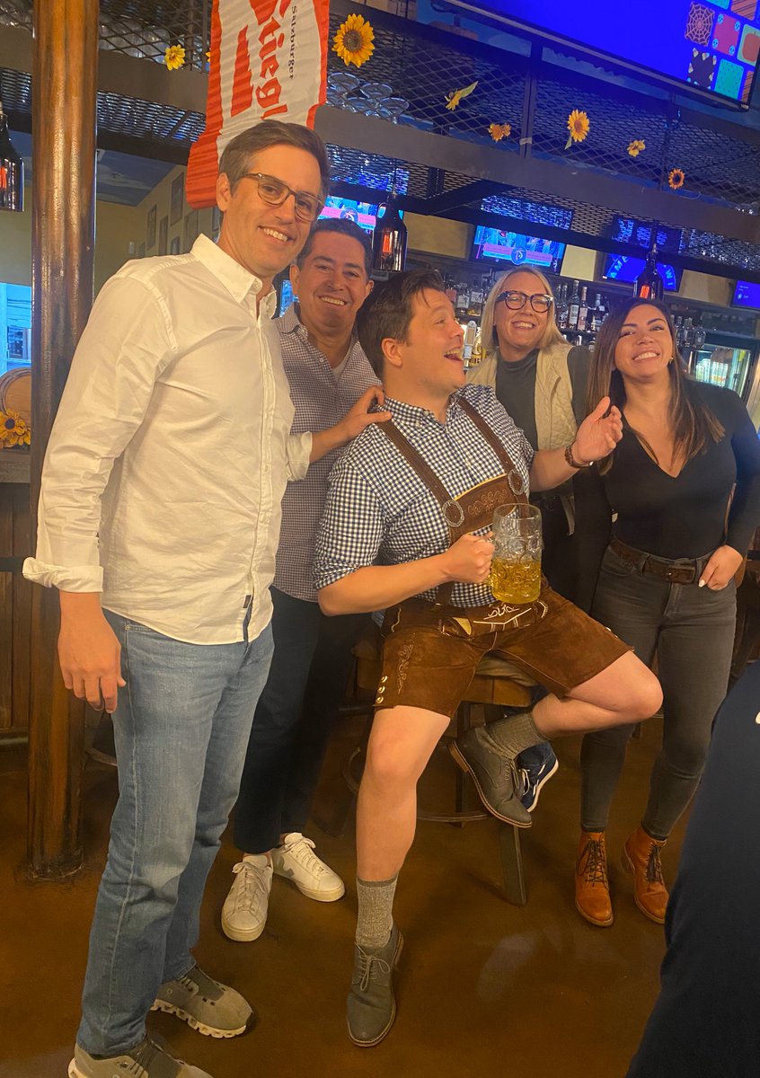 🍻🥨 Cheers to our amazing Houston team! 🎉 They celebrated Octoberfest in style with a fantastic happy hour. It's not just about the beer and pretzels; it's about the incredible people who make our company great. 🙌 #TeamHouston #Changemakers #OctoberfestFun