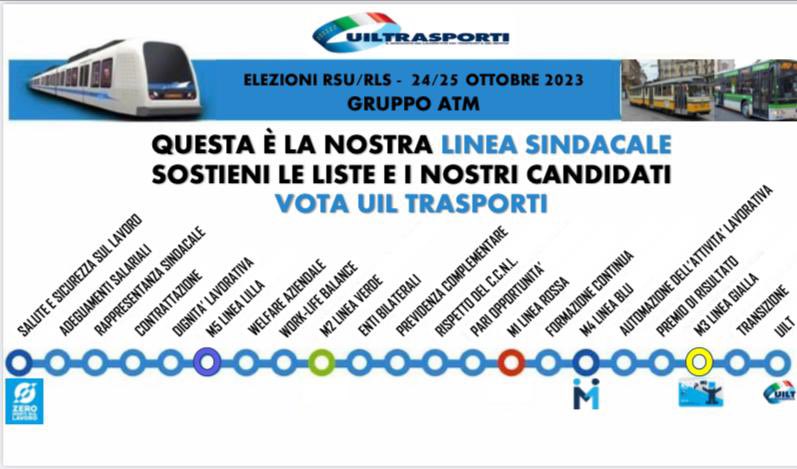 ELEZIONI GRUPPO #ATM 
Sostieni i candidati della lista #uiltrasporti
NON PER POCHI MA PER TUTTI!!
<a href="/UilMilanoLombar/">Uil Milano Lombardia</a> <a href="/Uiltrasporti_N/">UILTRASPORTI</a>