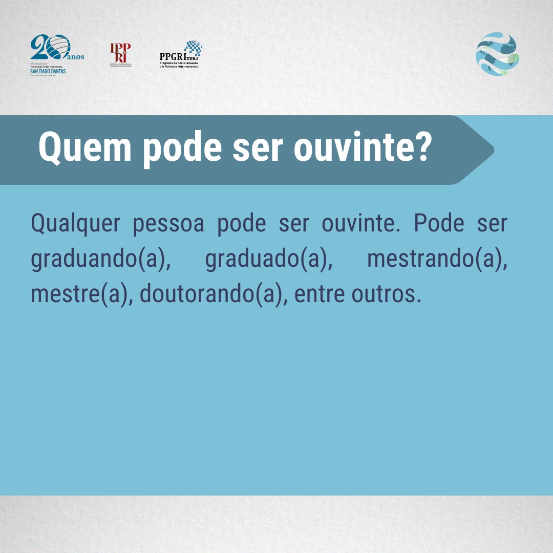 PPGRI 'San Tiago Dantas' (UNESP, UNICAMP, PUC-SP) tweet media
