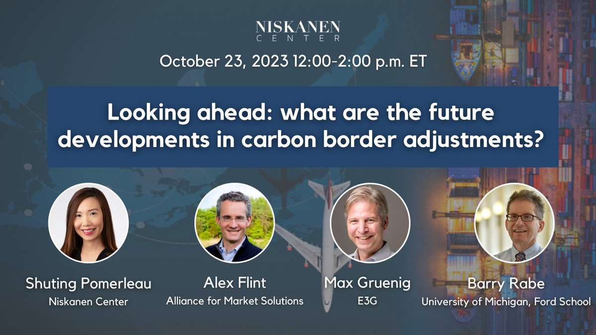 NiskanenCenter's tweet photo. We're at capacity for Monday's in-person event, so we've added a virtual option!
Join us to discuss the momentum around border adjustments and the guidelines around designing good policy.
REGISTER: https://t.co/z51Rnke91R https://t.co/J9btDZSwxp