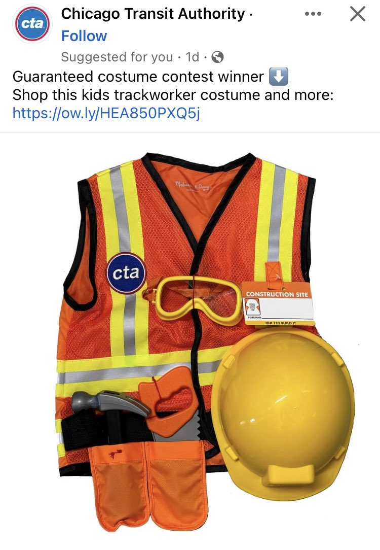EricBasir308's tweet image. Holy Hell-o-ween! My cheapskate employer provides better PPE as a play costume than it does for its own employees! LOL 

#ItsForReal 
#CTAWorkersDeserveRespect