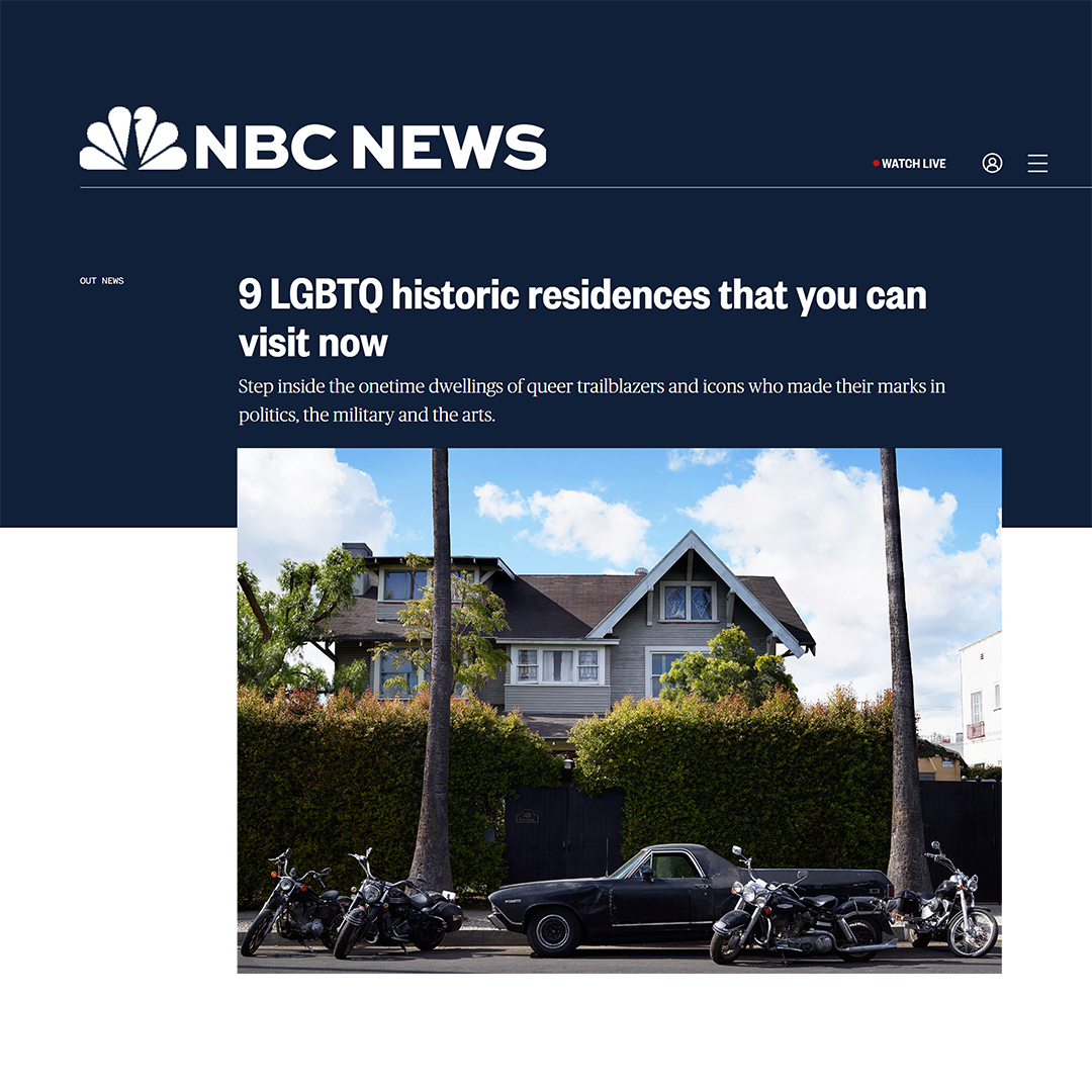 Writes <a href="/danquests/">follow @dan-allen on Bluesky</a> for <a href="/NBCNews/">NBC News</a>, “For modern-day visitors, these nine former homes of Queer trailblazers and icons are some of the best places in the country to literally surround oneself with LGBTQ heritage.”

SEE MORE: bit.ly/NBCNews9LGBT

CC: <a href="/NBCOUT/">NBC Out</a>