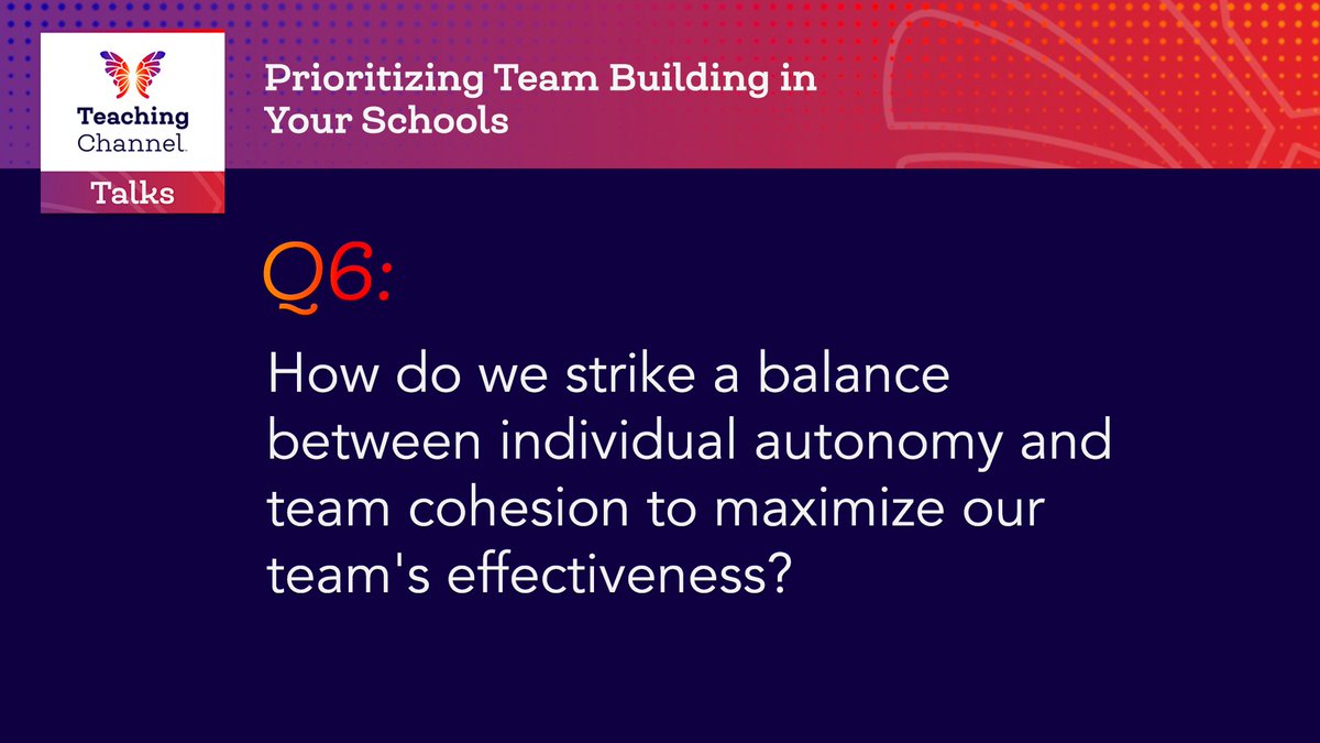 DrBradJohnson's tweet image. Our last question of the evening Q6 - #TeachingChannelTalks