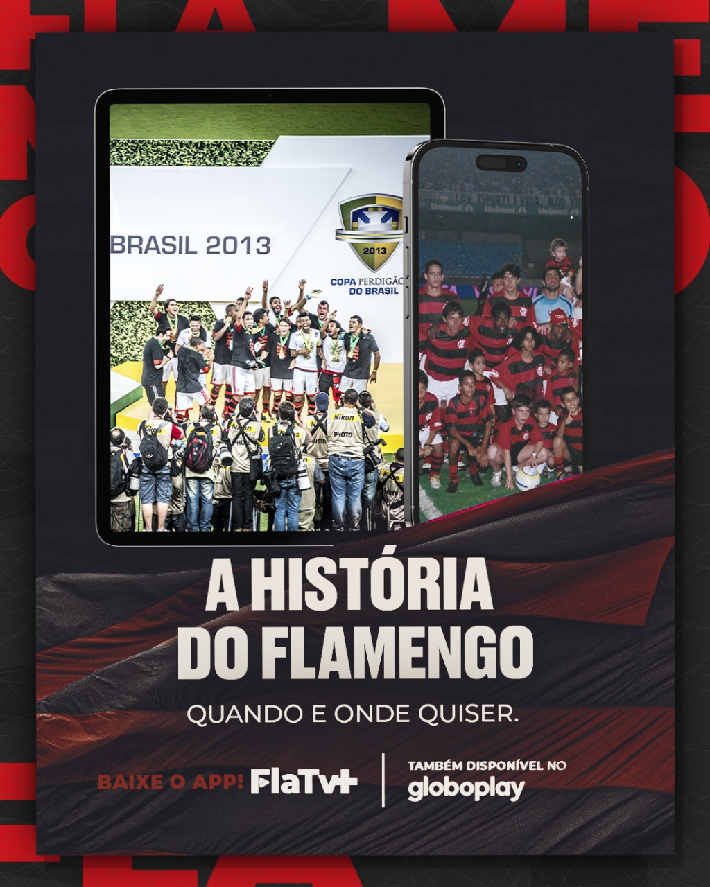 Baixe o APP da FlaTV+ para assistir os jogos do Flamengo no