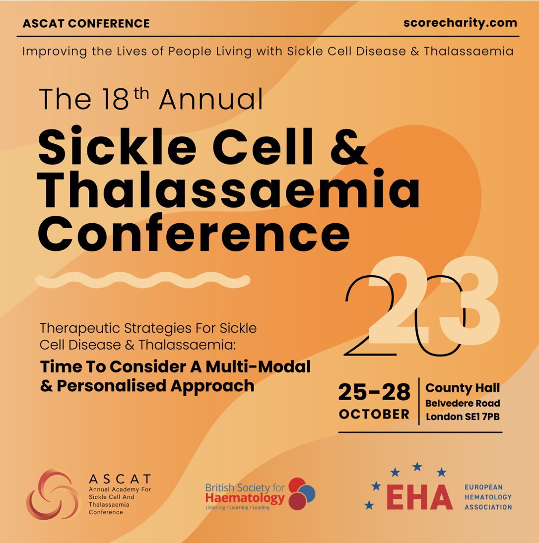 ImperialSCG's tweet photo. Many congratulations to the Imperial Sickle Cell Group.
5 abstracts submitted to ASCAT. All abstracts accepted for oral and poster presentation.

1. Dr Steven Okoli. 
2. Dr Sola Ojewunmi. 
3. Dr Norris Igbineweka. 
4. Mary Adeturinmo

PI: Julie Makani https://t.co/OQ9meRV87B