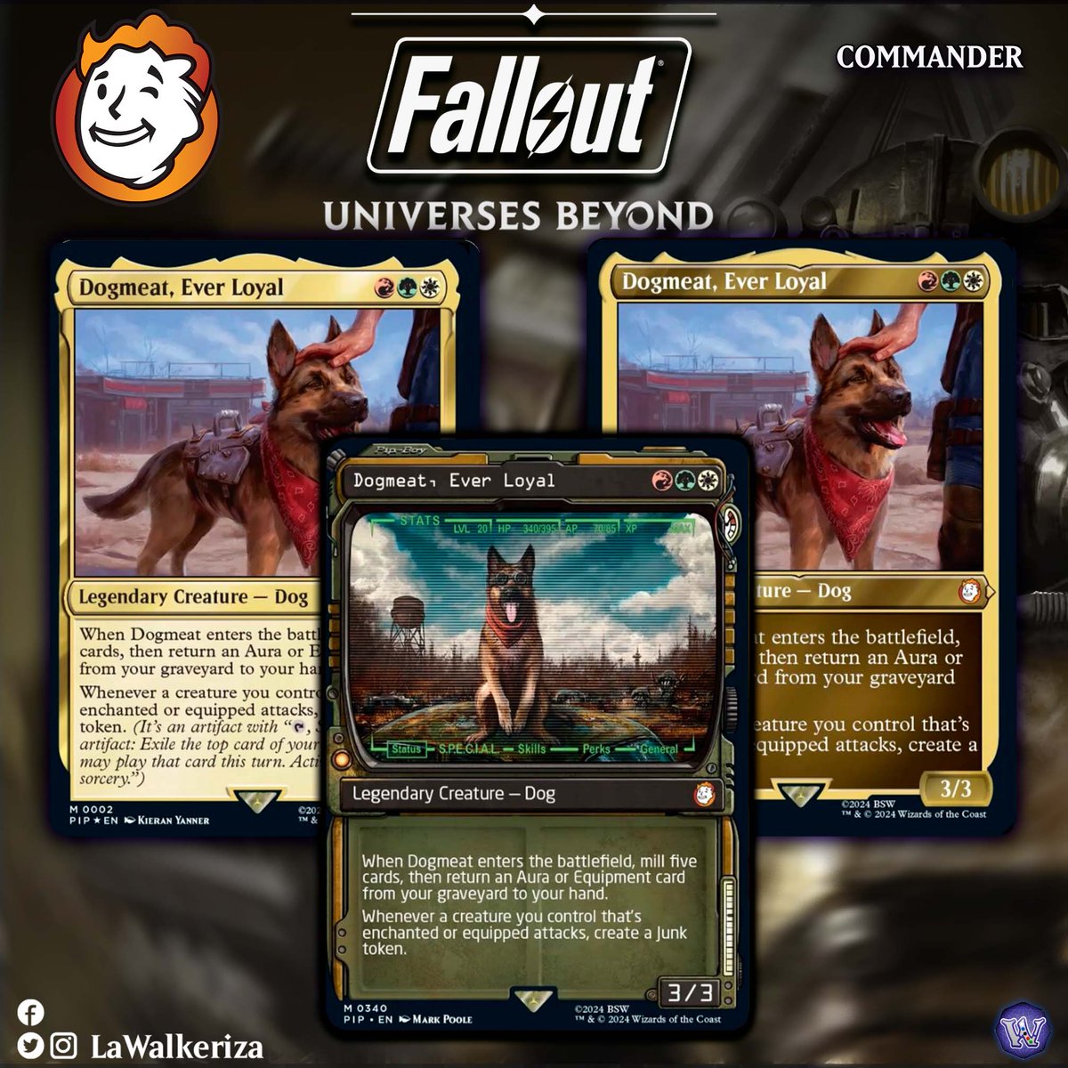 LWalkeriza's tweet photo. #LaWalkeriza
#MTGHispano #MTGspoilers #MTG #MagicTheGathering
#MTGUniversesBeyond
#mtgcommunity #MTGcommande #MTGxFallout https://t.co/AVcWMsFBbh