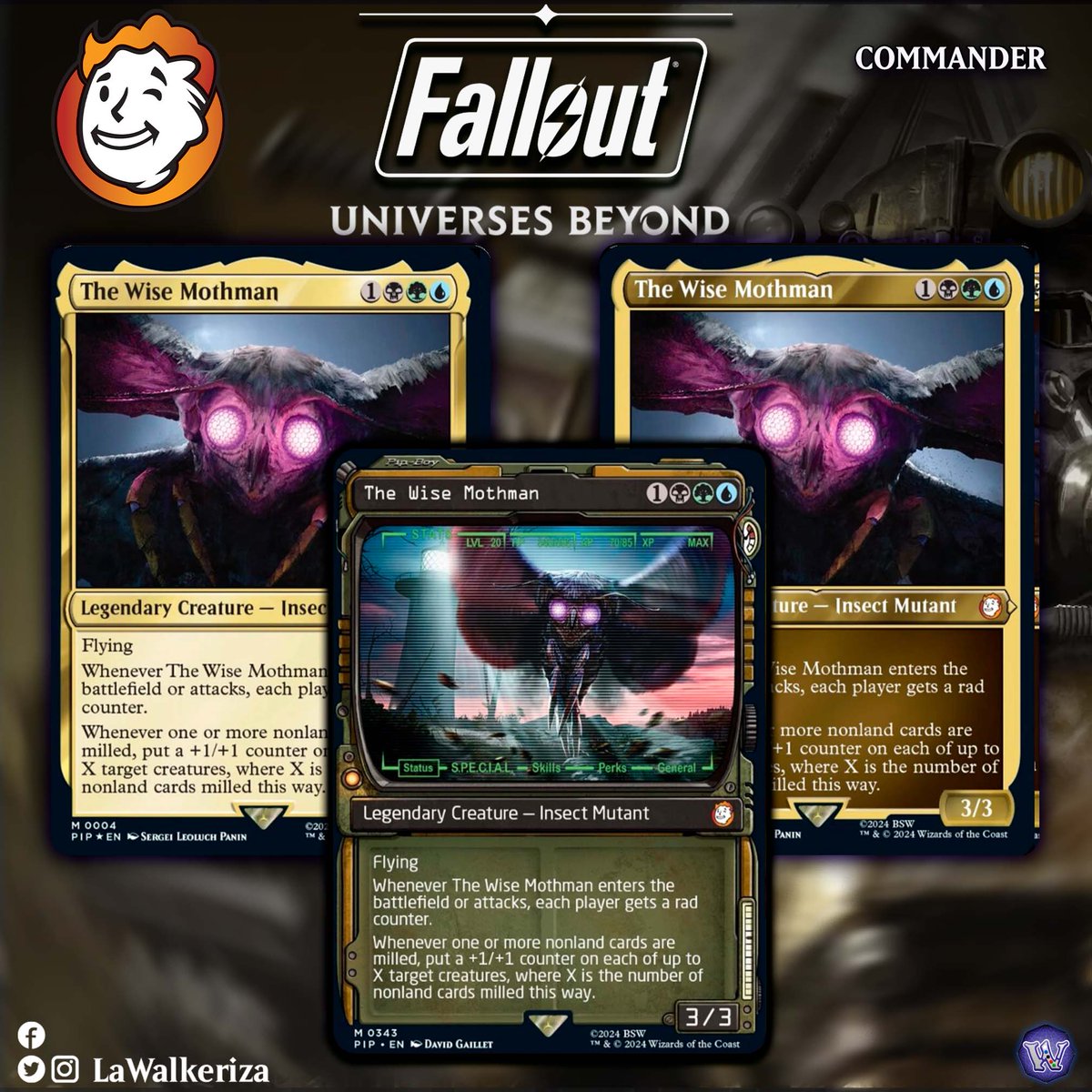 LWalkeriza's tweet photo. #LaWalkeriza
#MTGHispano #MTGspoilers #MTG #MagicTheGathering
#MTGUniversesBeyond
#mtgcommunity #MTGcommande #MTGxFallout https://t.co/AVcWMsFBbh