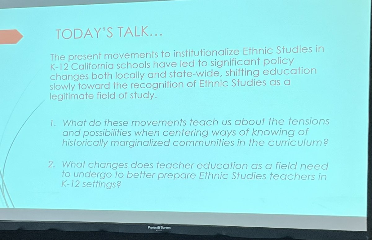 Dr James Fabionar speaking to the Fall #CCTE Conference in San Diego. Note this is the nation’s first Teacher Ed Conference themed on Ethnic Studies!  <a href="/CalCouncil/">CCTE</a>