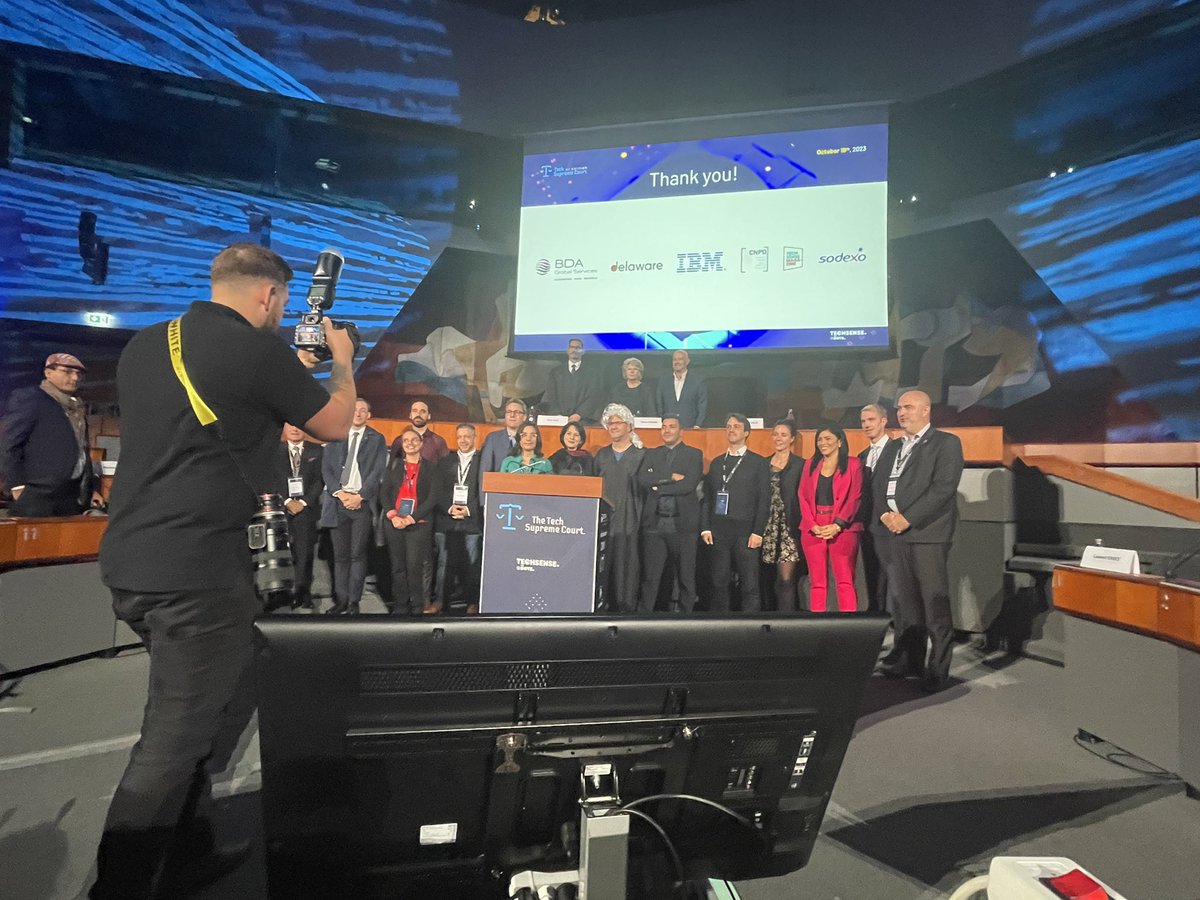 ✨ Wrapping up the #TechSupremeCourt, edition 2! 🤖 

Thank you to all attendees, speakers, and our sponsors &amp; partners for being a part of this amazing mock up trial!

It was such a successful, engaging and captivating event!

<a href="/delawareBeLux/">delaware BeLux</a> | <a href="/IBM/">IBM</a> CNPD | BDA | <a href="/SodexoGroup/">Sodexo</a>